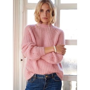 EUC Sezane Dwee Pink Jumper sz XS